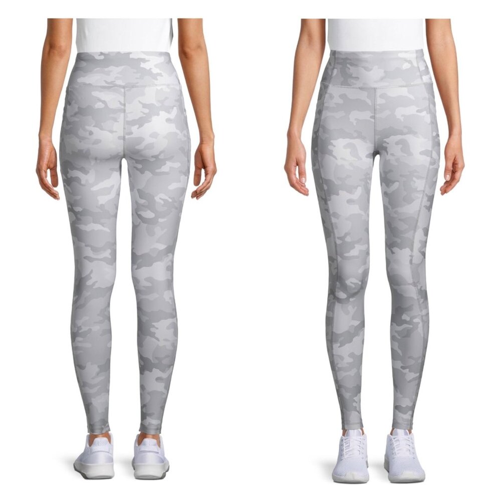 NWT Avia Women’s Active Leggings – Camo Performance Gym Workout, Size Small
